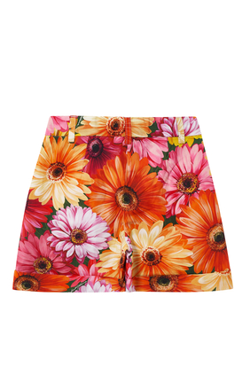 Floral Cotton Shorts